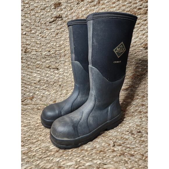 Muck Boot Company Unisex Size Men\'s 5, Women\'s 6 Chore Mid Calf Boots - Black main image 5
